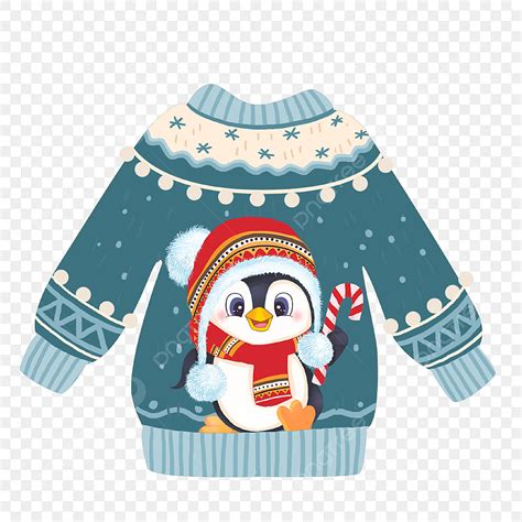 Penguins PNG Transparent, Beautiful Penguin Sweater, Clothes Styling ...