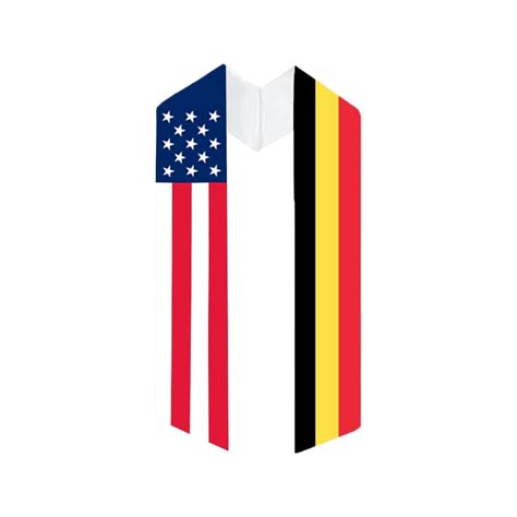 Cappe Diem Two Flag Graduation Sash Stole USA India | Ubuy