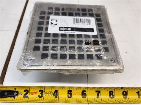 Jay R Smith B06NB 5-5/8" Nickel Bronze Grate Floor Drain w/ Screws ...