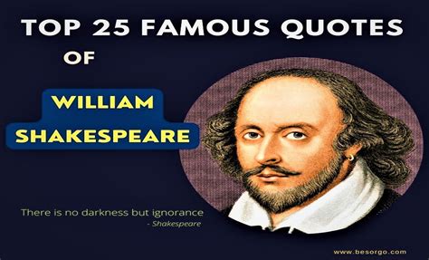 Top 25 Famous Quotes of William Shakespeare - Besorgo