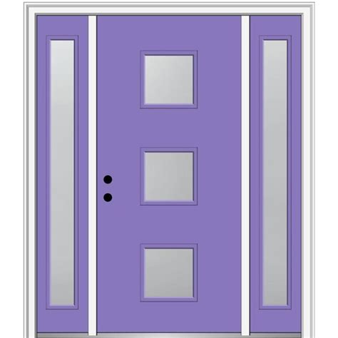 MMI DOOR Spotlights 64-in x 80-in Fiberglass Half Lite Right-Hand ...