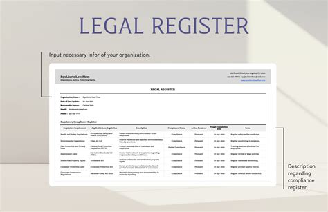 Example Of A Legal Register at Edward Hillary blog