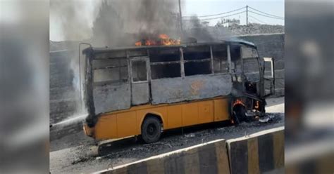 Patna School Bus Fire dy patil School many children were on board fire ...