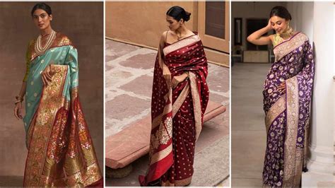 4 Beautiful Banarasi Silk Saree Designs For Weddings | Herzindagi