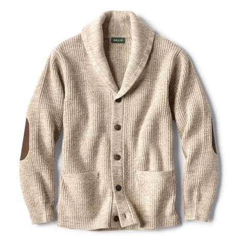 Men's Wool Shawl Collar Cardigan Sweater | Orvis