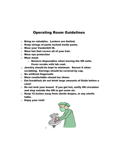 Operating Room Procedures and Guidelines 的图像结果