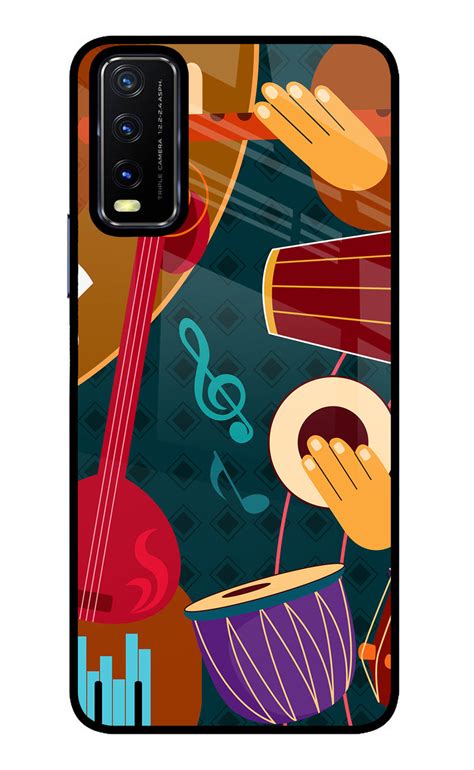 Buy Now Music Instrument Glass Case for Vivo Y20/Y20i Online | Casekaro