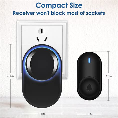 Buy Physen Wireless Doorbell for Home, Waterproof Door Bell Chime Kit ...