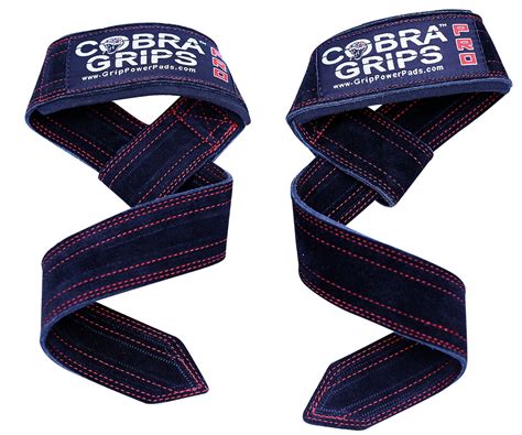 Buy Grip Power Pads Lifting Straps Suede Leather Deadlift by Cobra ...