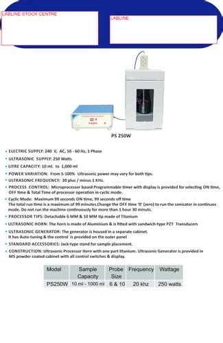 Probe Sonicator - Probe Sonicator .. Trader - Wholesaler / Distributor ...