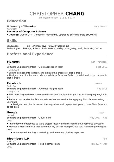 Resume Template for jobs - computer architecture - Valliammai ...