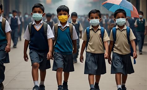 Delhi NCR Air Pullution: बढ़ते प्रदूषण में स्‍कूल नहीं हो रहे बंद! बच् ...