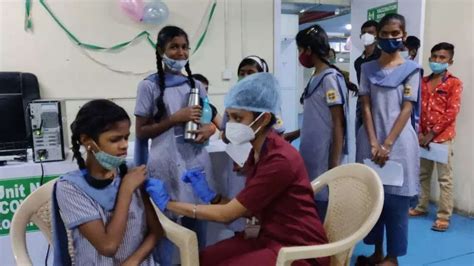 In photos: Covid vaccination for 12-14 years of age group begins in ...