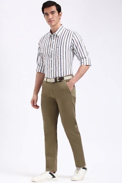 Buy Men Brown Textured Super Slim Fit Trousers Online - 39831408 ...