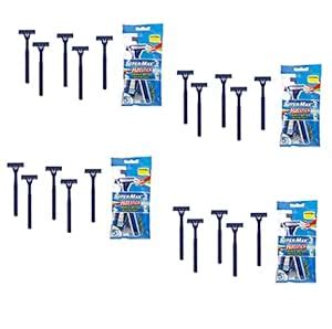 Supermax Hattrick disposable razors (Pack of 4) : Amazon.in: Health ...