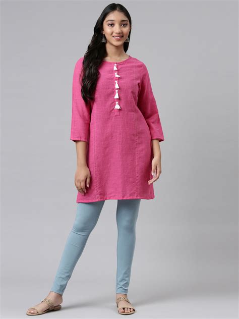 Dusty Blue Cotton Stretch Ankle Length Leggings