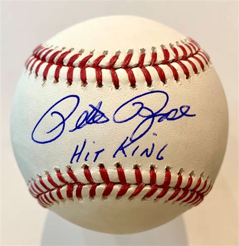 Pete Rose Autographed HIT KING Baseball - The Autograph Source