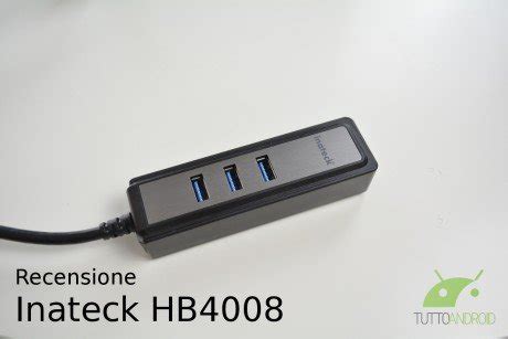 Recensione Inateck HB4008: hub USB anche per Android
