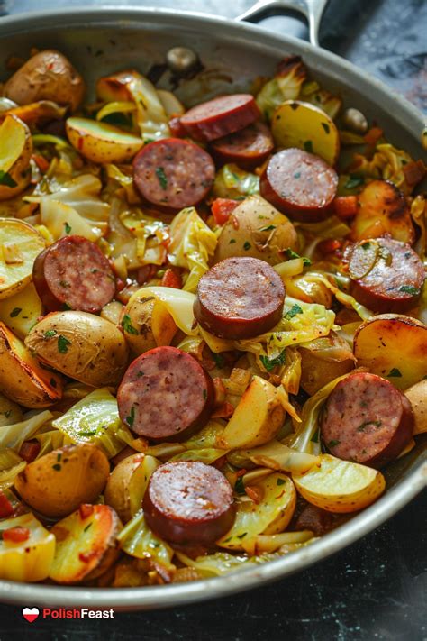 Skillet Kielbasa Cabbage Potatoes at Katie Butters blog