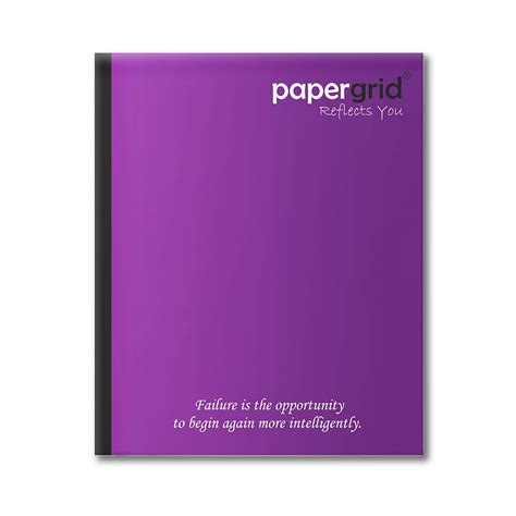 papergrid Notebook - Short Book (19 cm x 15.5 cm), Maths Square, 152 ...