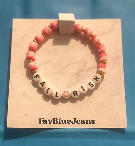 Hand-beaded Bracelet: Fall Risk - Etsy