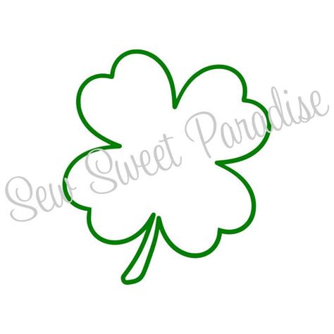 Buy St Patricks Day SVG, Shamrock Outline SVG, Clover, Digital Download ...