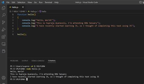 Image result for Code Hello World