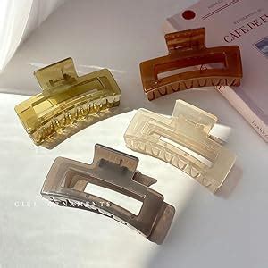 Kollyn 4 PCS Fashion Hair Claws hair Clips for Girls women Transparent ...