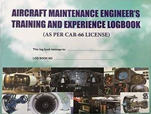 Aircraft Maintenance Engineer's Training and Experience LogBook - With ...