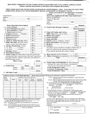 2017 Farm Census Forms - Monroe County, West Virginia - Fill and Sign ...