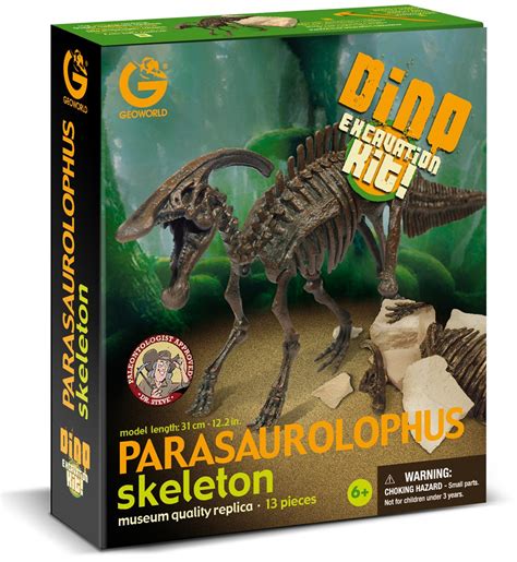 Geoworld Dino Excavation Kit - Parasaurolophus : Amazon.in: Toys & Games