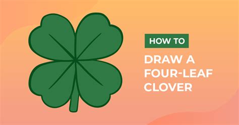 How to Draw a Four-Leaf clover | Design School