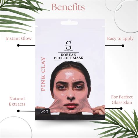 Swasco Pink Clay Korean Peel-Off Mask 50gm – Achieve Korean Glass Skin