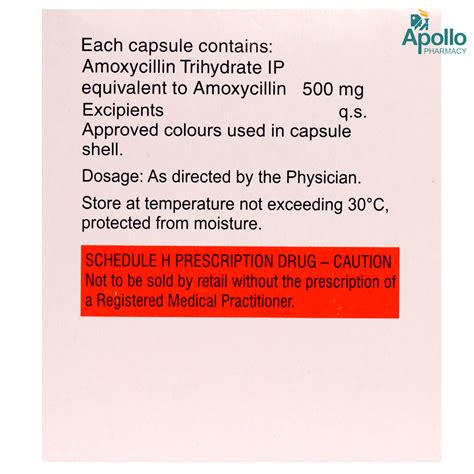 Mox 500 mg Capsule | Uses, Side Effects, Price | Apollo Pharmacy