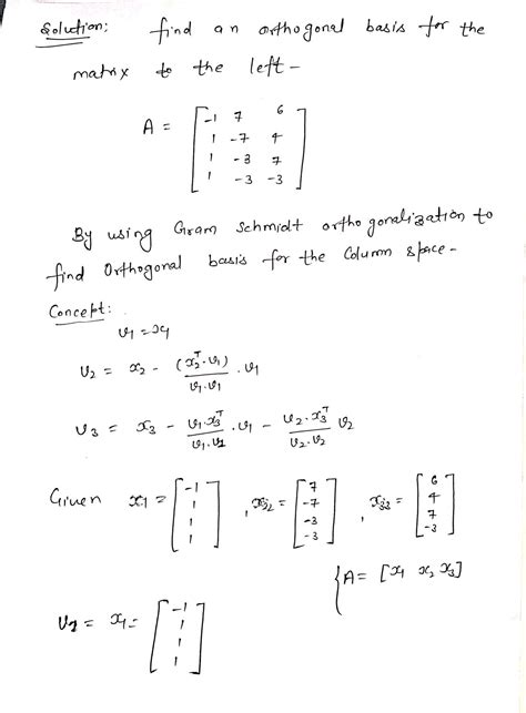 Image result for Orthogonal Matrix Problems