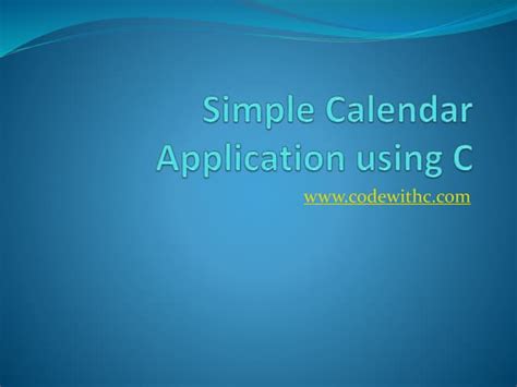 Image result for Coding for a Calendar Using C-language