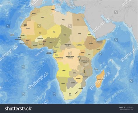 Map Of Africa With Oceans