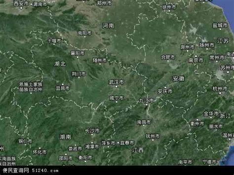 湖北省地图 - 湖北省卫星地图 - 湖北省高清航拍地图