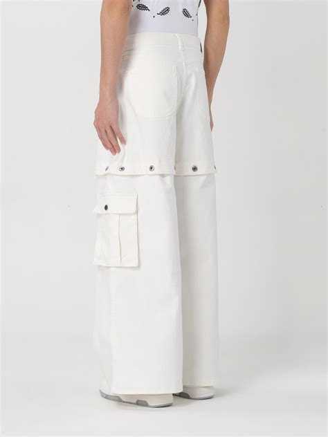 Off-White Outlet: Jeans men - White | Off-White jeans OMYA183S24DEN001 ...