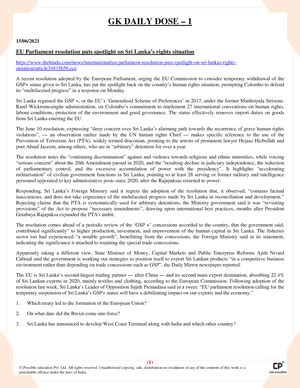 101 topics for clat - general knowledge - JOIN @CLATEXAM20 ON TELEGRAM ...