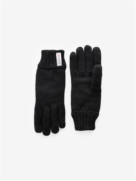 Buy Black Thinsulate Knitted Gloves from Next India