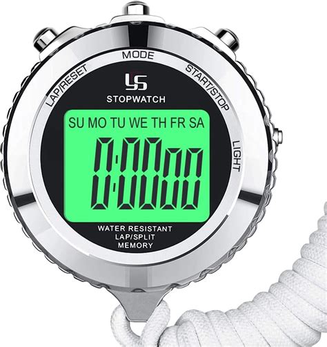 Buy LAOPAO Stopwatch Metal Stopwatch Timer with Backlit 1/100th Second ...
