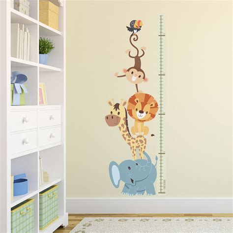 Safari Animals - Height Chart Sticker – GWD Kids