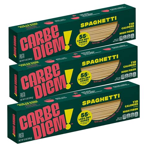 Carbe Diem! – Low Net Carb, High Fiber & Protein Pasta