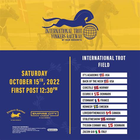 Yonkers Raceway on Twitter: "The field is set for this year's ...