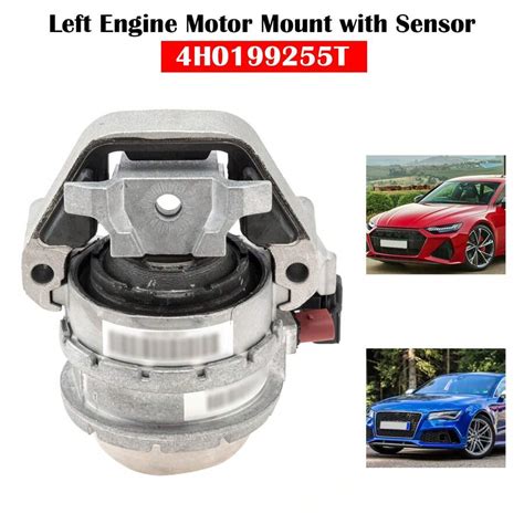 Soporte de motor izquierdo con sensor 4H0199255T para Audi S6 RS6 S7 ...