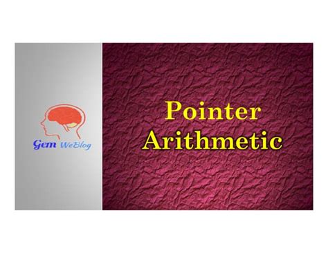 Pointer Arithmetic 的图像结果