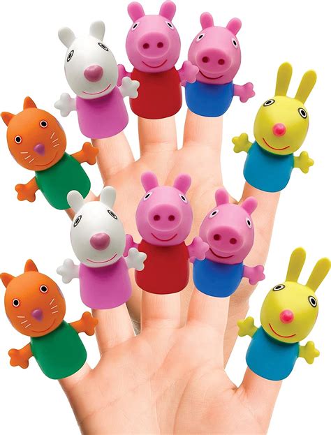 Buy Hasbro Peppa Pig 10 Pc Finger Puppet Set - Party Favors ...