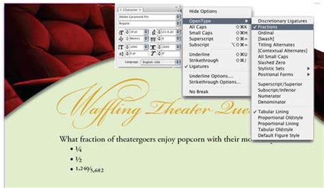 Image result for OpenType InDesign