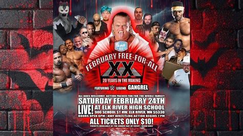 AWF FEBRUARY FREE-FOR-ALL ** | LIVE PRO WRESTLING @ ELK RIVER HIGH ...